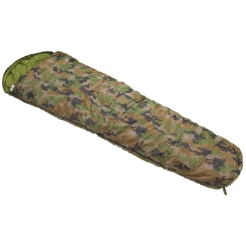 Mumienschlafsack Woodland Camouflage mit 2-lagige Füllung