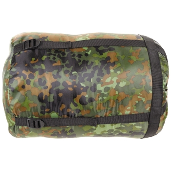 Mumienschlafsack flecktarn mit 2-lagige Füllung