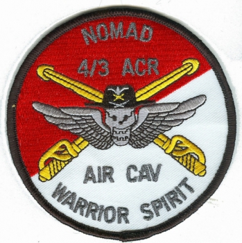 4th SQDN 3rd ACR Air Cavalry NOMAD WARRIOR SPIRIT