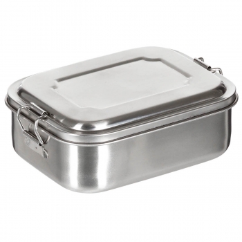 Edelstahl Lunchbox ca. 16 x 13 x 6,2 cm