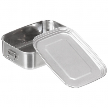 Edelstahl Lunchbox ca. 18 x 14 x 6,5 cm