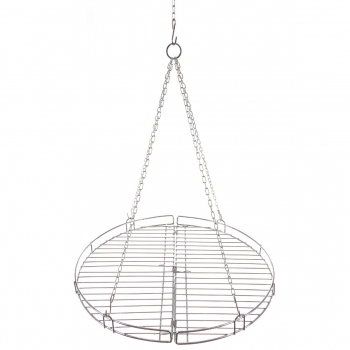 Grillrost Rund mit Kette und klappbar ca. 46,8 cm