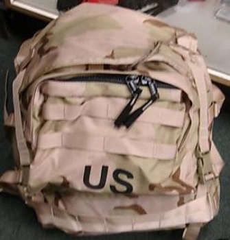 US ARMY MOLLE II MAIN RUCK AND SLEEP SYSTEM CARRIER 3 color Desert Tan
