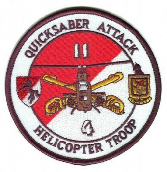 11th ACR HELICOPTER TROOP 4th Air Cavalry BLACK HORSES