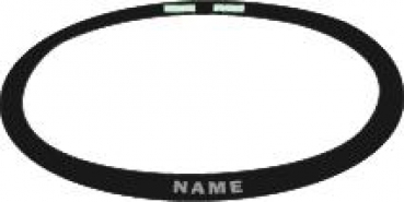 US CAT EYE HELM BAND - schwarz mit Nickname