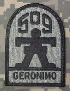 509th Infantry Geronimo ACU patch
