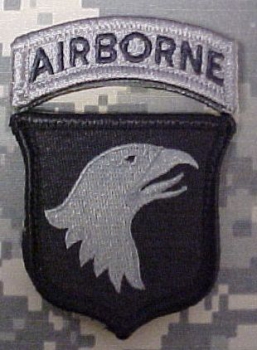 101st Airborne Division Reverse Field ACU patch