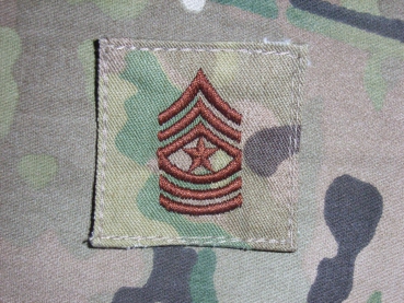 Sergeant Major E-9 MultiCam VELCRO Abzeichen