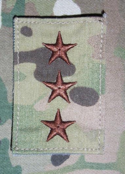 Lieutenant General O-9 MultiCam VELCRO Abzeichen