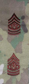 Command Sergeant Major E-9 MultiCam&#8482; Sew On Abzeichen