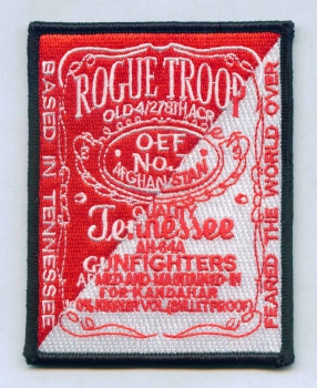 4th of 278th ACR AH-64A "GUNFIGHTERS" AFGHANISTAN ROGUE TROOP patch