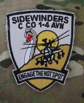 C Company 1st of 4th Aviation APACHE SIDEWINDERS "ENGAGE THE HOT SPOT"