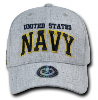 Heather Grey NAVY Military Cap
