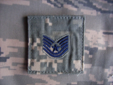 Technical Sergeant E-6 US Airforce ABU Velcro Rank Digital Uniform Insignia Abzeichen