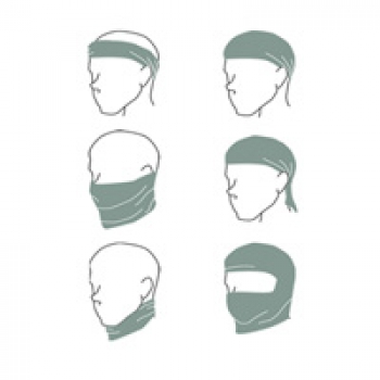 MULTI HEADGEAR WRAP 6 Way Face Protector Khaki Tan