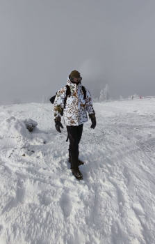 Snow Camo ECWCS Cold Weather Regenjacke mit Kapuze