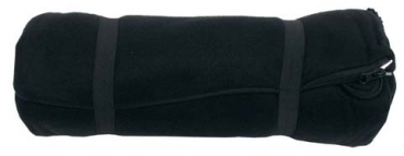 Fleece Deckenschlafsack Schlafsack Decke schwarz