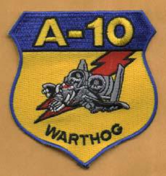 A10 WARTHOG Military patch