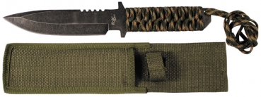 Survival Messer woodland mit Paracordband