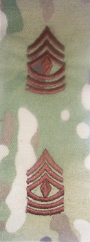 First Sergeant E-8 MultiCam&#8482; Sew on Abzeichen