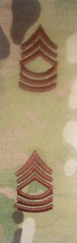 Master Sergeant E-8 MultiCam Sew on Abzeichen