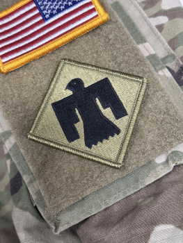US Army 45th Infantry Division Thunderbird Oklahoma Army National Guard OCP Multicam Scorpion Klettpatch
