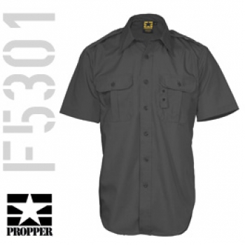 US PROPPER Short Sleeve Tactical Battle Rip Shirt - Black