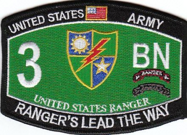 US ARMY 3rd BN 75th RANGER&acute;S LEAD THE WAY patch