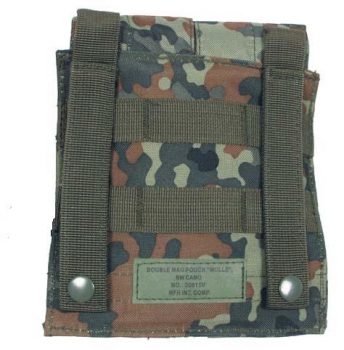 Bundeswehr Bw Flecktarn Magazintasche doppelt