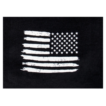 US Flag / USMC Eagle, Globe, & Anchor T Shirt Black