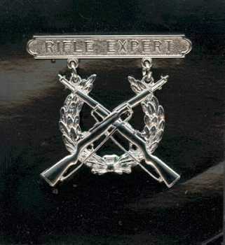 USMC US Marine Corps Rifle Expert Uniform Abzeichen badge