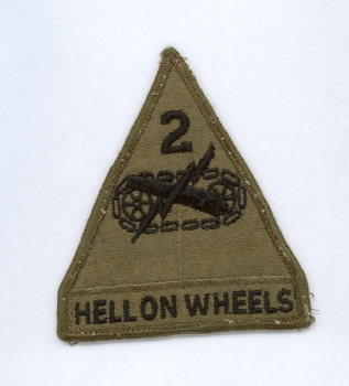 2nd Armor Division HELL ON WHEELS Uniform patch Abzeichen