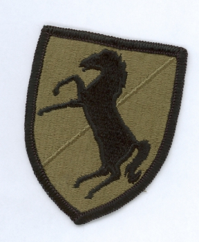 11th Armored Cavalry "BLACK HORSES" BDU patch