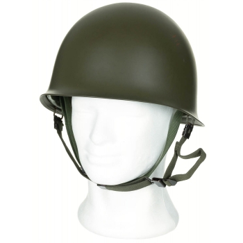 US ARMY M1 Stahlhelm mit Wooland Camouglage Cover u. Cat Eye Band