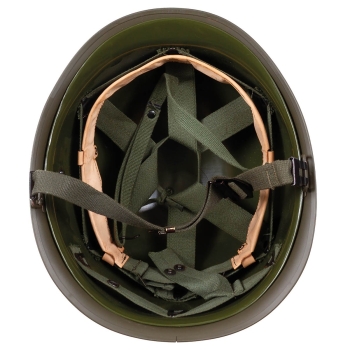 US ARMY M1 Stahlhelm mit Wooland Camouglage Cover u. Cat Eye Band