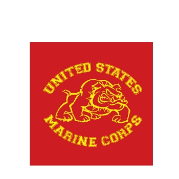 Preview: US VINTAGE RED U.S. MARINE BULLDOG T-SHIRT