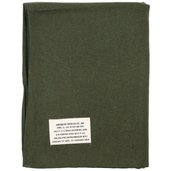 US Army WWII 1943 Blanket Wool oliv