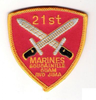 21st MARINE REGIMENT USMC Uniform patch