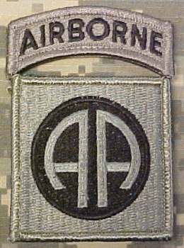82nd Airborne Division ACU Uniform tab Abzeichen