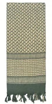 Shemagh Tuch mit Fransen foliage-sand115x110cm