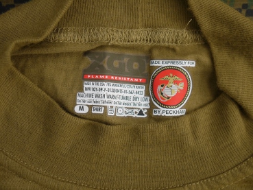 USMC Field Gear FROG (Flame Resistant Organizational Gear) Long Sleeve Shirt coyote