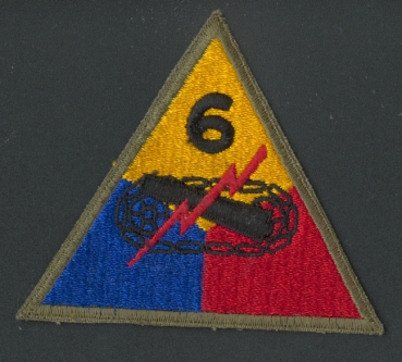 6th Armor Division Uniform WWII patch