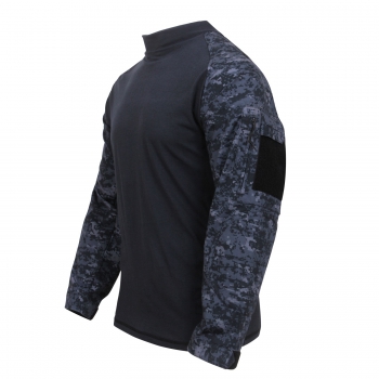 Preview: Midnight DIGITAL Blue CAMO TACTICAL COMBAT SHIRT