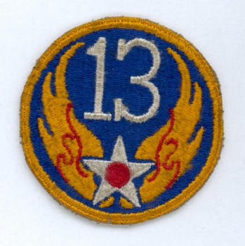 13th USAAF Uniform Abzeichen patch WWII