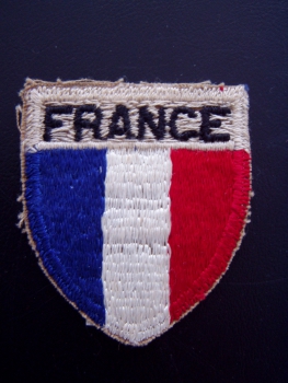 French Forces Training in the US Uniform Abzeichen patch WWII