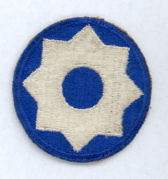 8th Service Command Uniform Abzeichen patch WWII