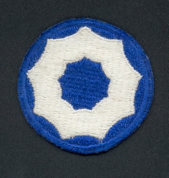 9th Service Command Uniform Abzeichen patch WWII