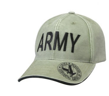 VINTAGE DELUXE LOW PROFILE INSIGNIA CAP - OLIVE DRAB ARMY