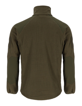 Preview: A.B. Grid Fleece-Jacke Operator Oliv