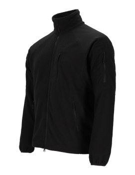 Preview: A.B. Grid Fleece-Jacke Operator Schwarz